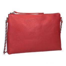 Červená Crossbody kabelka s retiazkou