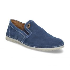 Slip-on z brúsenej kože