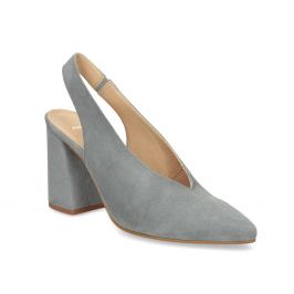 Kožené sling-back lodičky do špičky