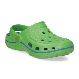 Zelené detské sandále typu Clogs