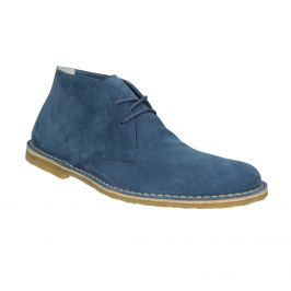Modré kožené Desert Boots