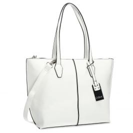 Biela menšia Shopper kabelka