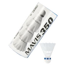 Bedmintonové košíky Yonex Mavis 350 White (dóza po 3 ks)