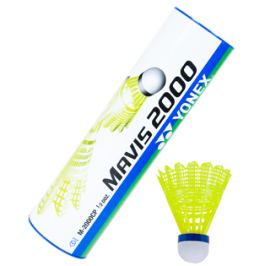 Bedmintonové košíky Yonex Mavis 2000 Yellow (dóza po 6 kusov)