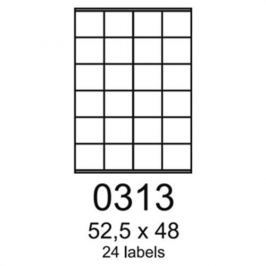 Etikety RAYFILM 52,5x48 univerzálne biele R01000313F R0100.0313F