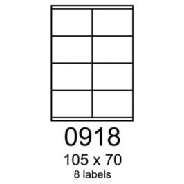 Etikety RAYFILM 105x70 univerzálne biele R01000918A (100 list./A4) R0100.0918A