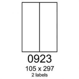 Etikety RAYFILM 105x297 univerzálne biele R01000923A (100 list./A4) R0100.0923A