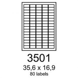 Etikety RAYFILM 35,6x16,9 univerzálne biele R01003501F R0100.3501F