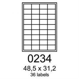 Etikety RAYFILM 48,5x31,2 biele s odnímateľným lepidlom R01020234A R0102.0234A
