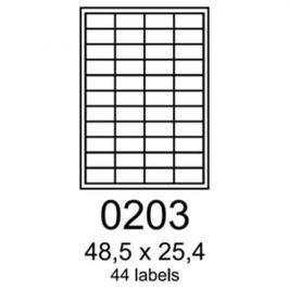 Etikety RAYFILM 48,5x25,4 vysokolesklé biele laser R01190203A R0119.0203A