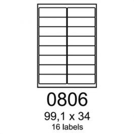 Etikety RAYFILM 99,1x34 vysokolesklé biele laser R01190806F R0119.0806F