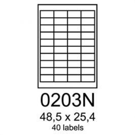 Etikety RAYFILM 48,5x25,4 univerzálne žlté R01210203NA R0121.0203NA