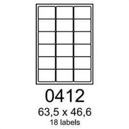 Etikety RAYFILM 63,5x46,6 univerzálne žlté R01210412A R0121.0412A