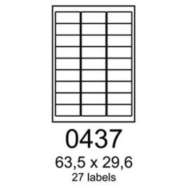 Etikety RAYFILM 63,5x29,6 univerzálne červené R01220437F R0122.0437F