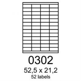 Etikety RAYFILM 52,5x21,2 čerevené flourescentné laser R01320302A R0132.0302A