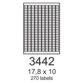 Etikety RAYFILM 17,8x10 červené flourescentné laser R01323442A R0132.3442A