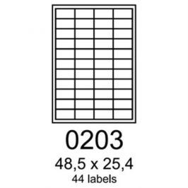 Etikety RAYFILM 48,5x25,4 oranžové flourescentné laser R01330203F R0133.0203F
