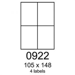 Etikety RAYFILM 105x148 univerzálne biele eco R0ECO0922F (1.000 list./A4) R0ECO.0922F