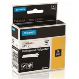 Páska DYMO 18764 (18483) PROFI D1 RHINO Black On White Permanent Polyester Tape (12mm) S0718210