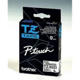 Páska BROTHER TZ-N221, biela / čierna (9mm nelaminované) TZN221