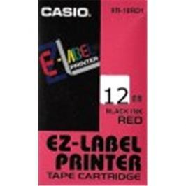 Páska CASIO XR-12RD1 Black On Red Tape EZ Label Printer (12mm)