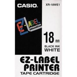 Páska CASIO XR-18WE1 Black On White Tape EZ Label Printer (18mm)