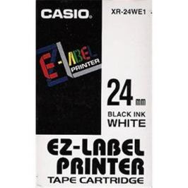 Páska CASIO XR-24WE1 Black On White Tape EZ Label Printer (24mm)