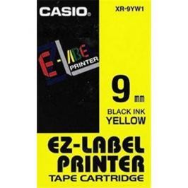 Páska CASIO XR-9YW1 Black On Yellow Tape EZ Label Printer (9mm)