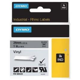 páska DYMO 1805425 PROFI D1 RHINO Black On Gray Vinyl Tape (24mm)