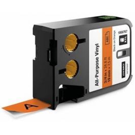 páska DYMO XTL 1868767 Black On Orange All-Purpose Vinyl Tape (19mm)