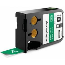 páska DYMO XTL 1868782 White On Green All-Purpose Vinyl Tape (19mm)