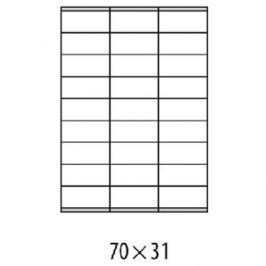 Etikety univerzálne 70x31mm Agipa A4 100 hárkov AG101122