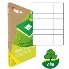 Etikety univerzálne recyklované 70x37mm Agipa A4 100 hárkov AG101187