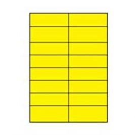 Etikety farebné 105x37mm Agipa A4 100 hárkov žlté AG119881