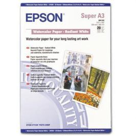 Papier EPSON S041352 Watercolour radiant white 190g/m2, A3+ C13S041352