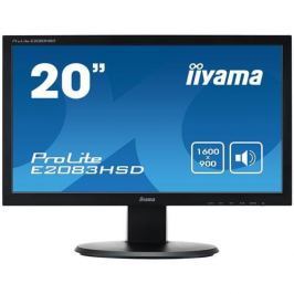 Monitor iiyama E2083HSD-B1, 20'', LCD, 1600x900, 5M:1, 5ms, 300cd, D-SUB, DVI